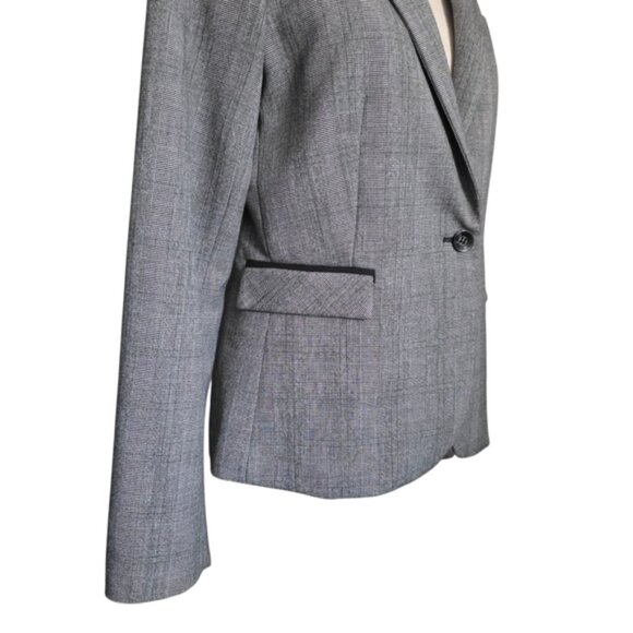 Mercer Madison Houndstooth Print One Button Blazer Small - Picture 3 of 12